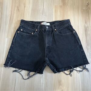 Levi’s Black Jean Shorts 33